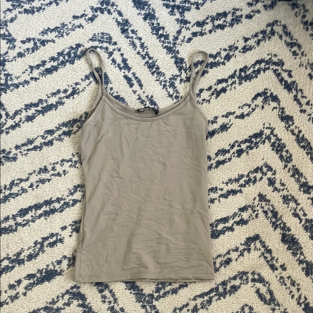 Zara Tan Fitted Camisole